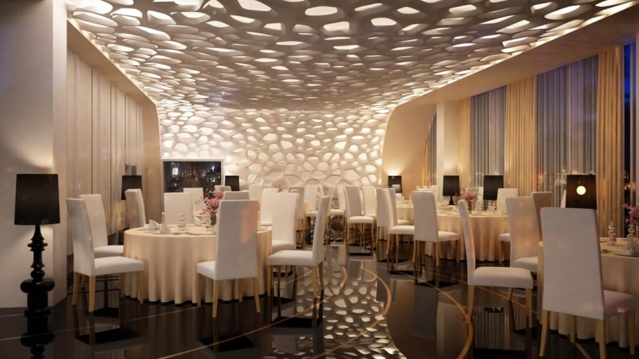 stretch ceilings for restaurants