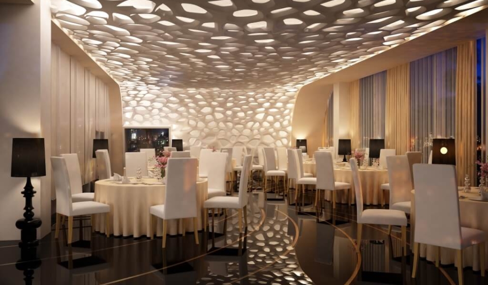 stretch ceilings for restaurants